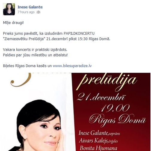 inese galante ziemassvetku preludija 2013